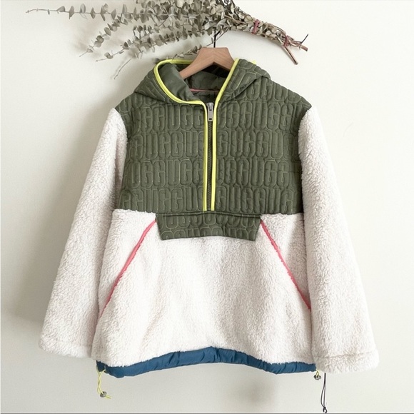 UGG IGGY SHERPA HALF ZIP PULLOVER - Picture 3 of 11